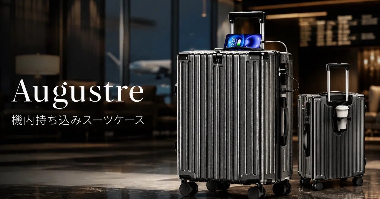 機内持ち込みスーツケースで迷ったら、Augustreはかなり実用寄りの一台