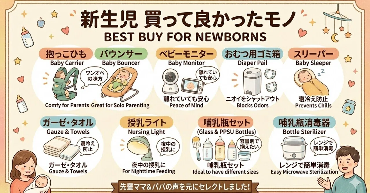 掲示板】2026年 新生児買ってよかったおすすめグッズ|ぼー 掲示板】2026年 新生児買ってよかったおすすめグッズ|ぼー