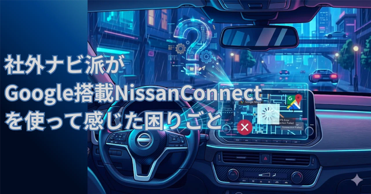 社外ナビ派がGoogle搭載NissanConnectを使って感じた困りごと｜Sho's