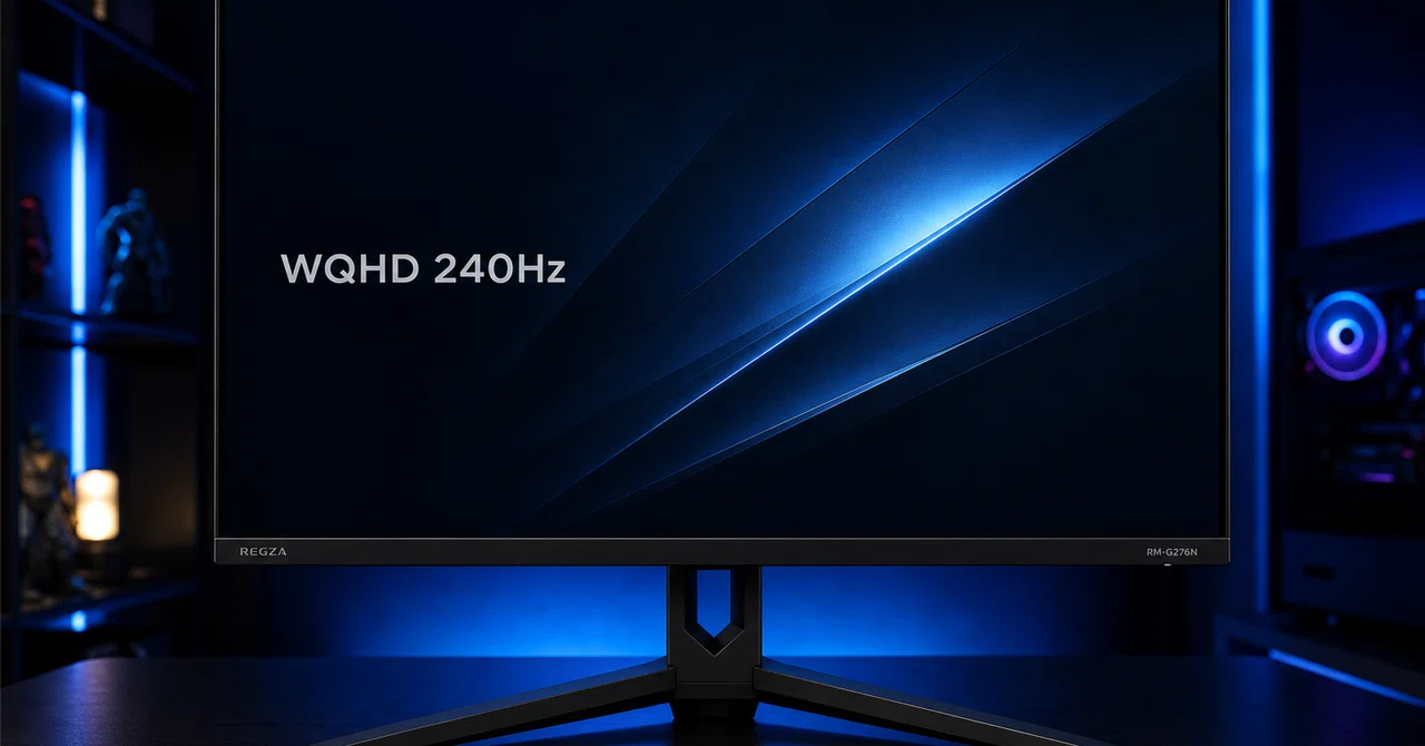 REGZAが初のゲーミングモニターを出した──27インチWQHD・240Hz