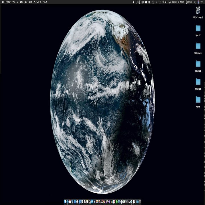 リアルタイム衛星画像をmacの壁紙に Downlink オゼキング Note