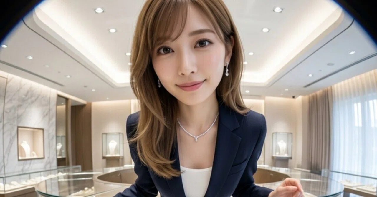【AI画像の常識が変わる】上品で魅力的な“スーツ美女店員”を無限生成できるプロンプト集がついに公開。長身スーツ美女 × ジュエリー店員 ×