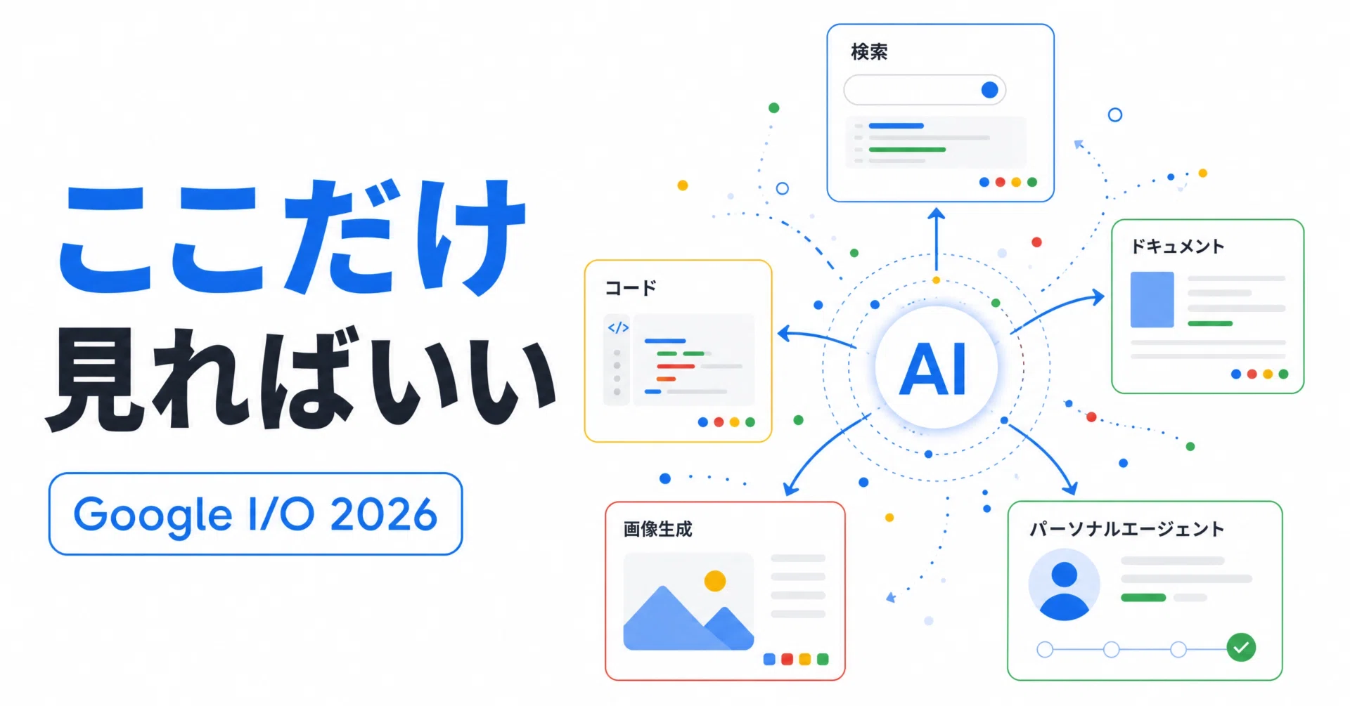 図解】Google I/O 2026はここだけ見ればいい｜KAWAI