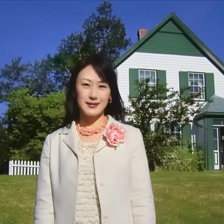 松本侑子。小説家・『赤毛のアン』翻訳家・文学紀行作家