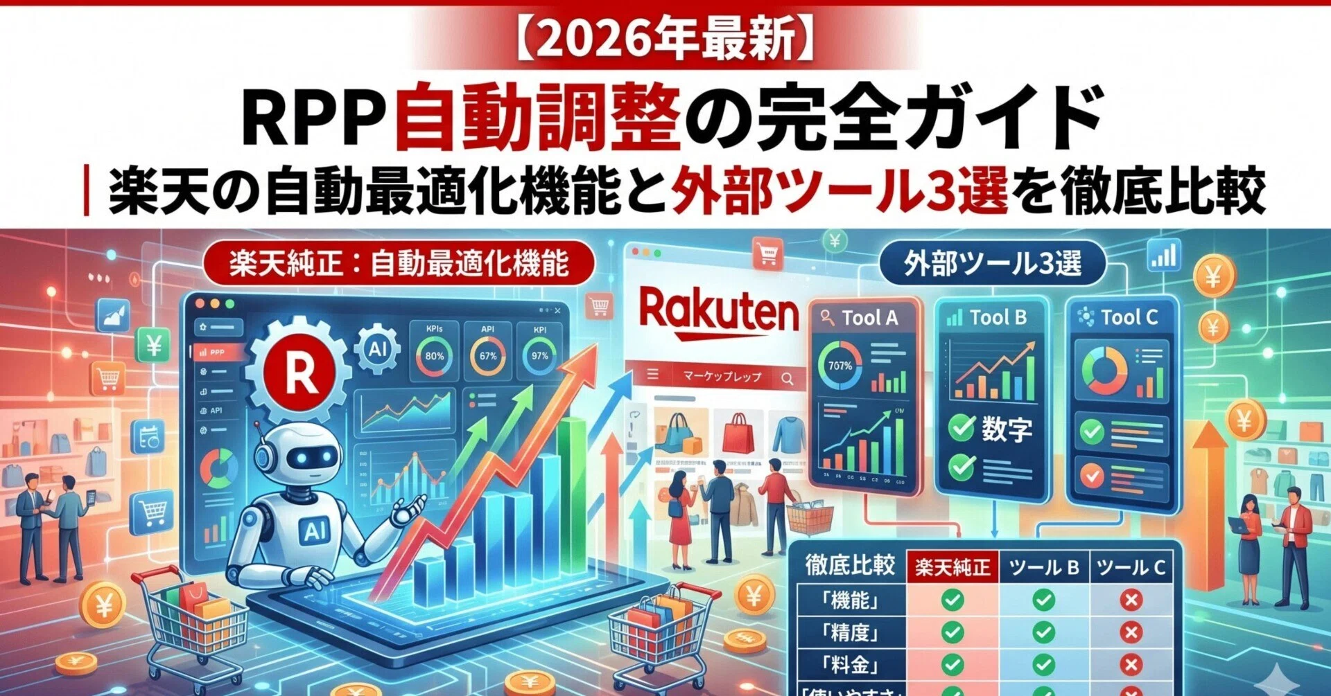 2026年最新】RPP自動調整とは？楽天の自動最適化機能と外部ツール3選を