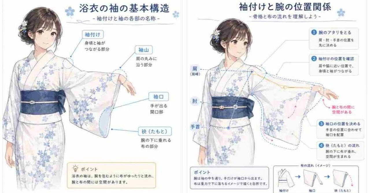 浴衣 の 袖