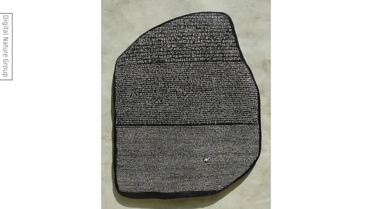 ロゼッタストーン ROSETTA STONE レプリカ 大英博物館 冊子付 解説書