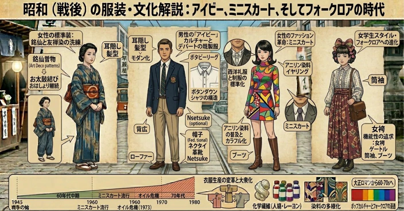 日本の服装の歴史(18)昭和(60年代中期〜70年代)の服装｜ZICO