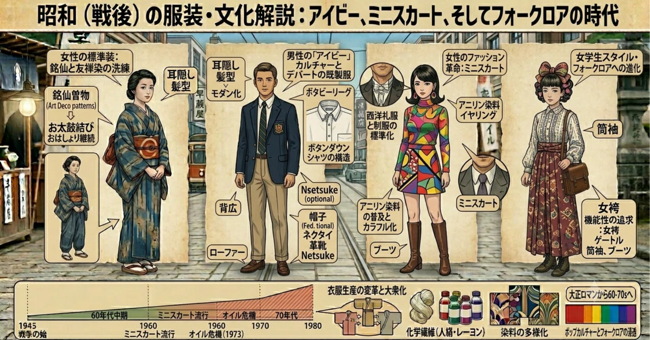日本の服装の歴史(18)昭和(60年代中期〜70年代)の服装｜ZICO