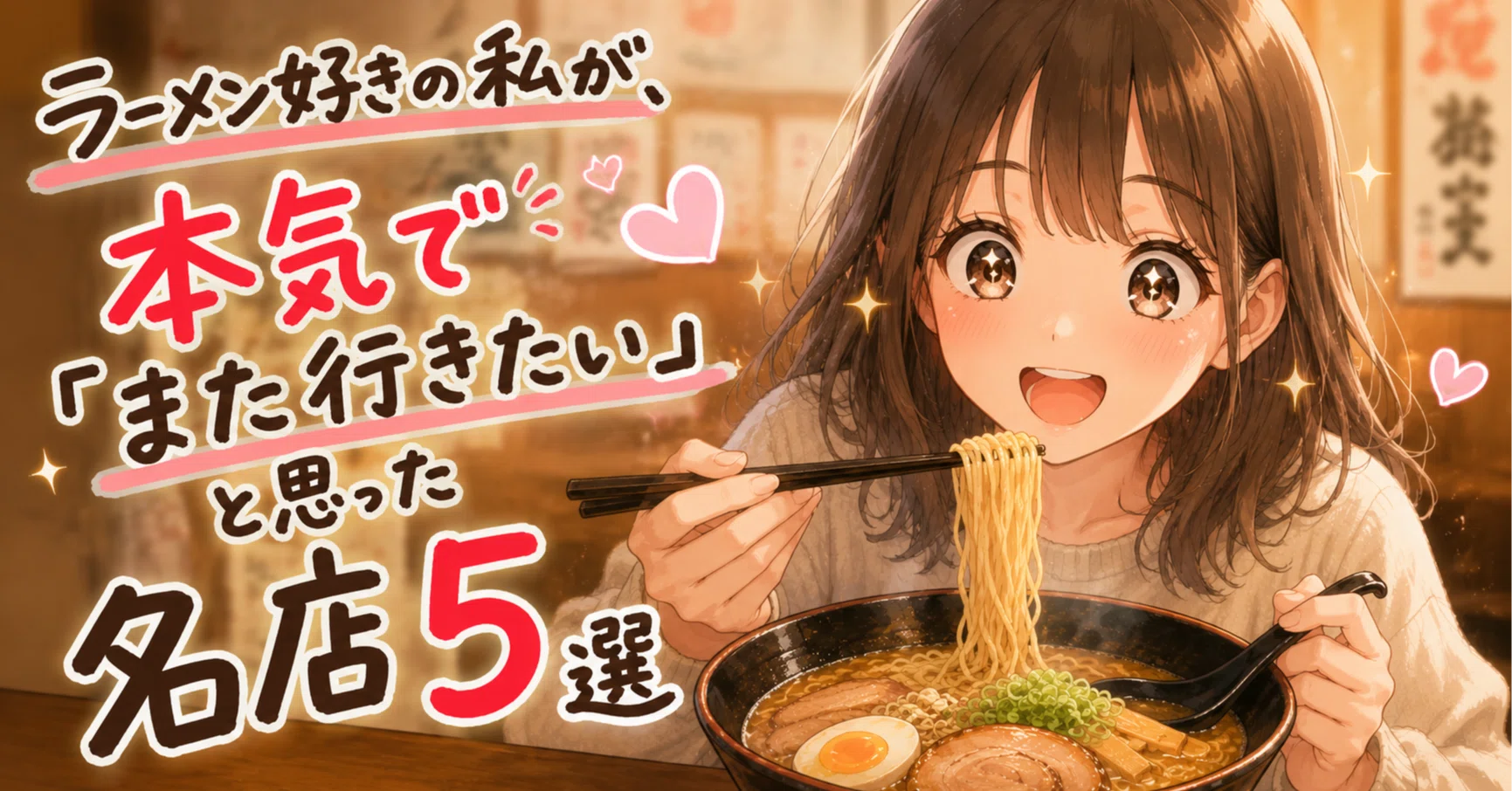 ラーメン好きの私が、本気で「また行きたい」と思った名店5選｜たじぽん
