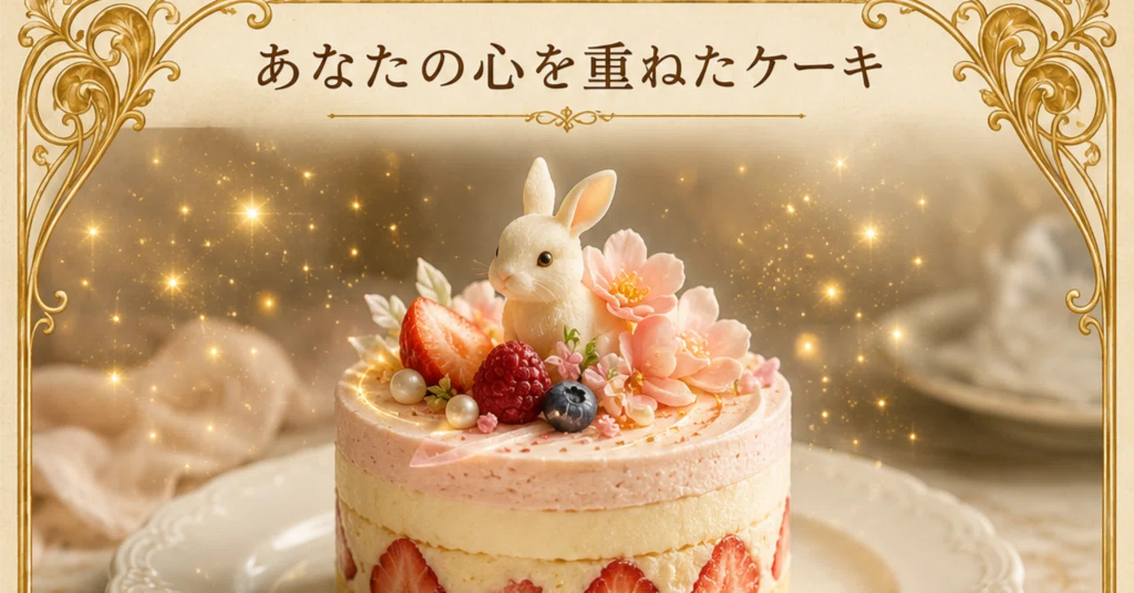 面白いかわからないけどプロンプト配布：あなたの心を重ねたケーキ