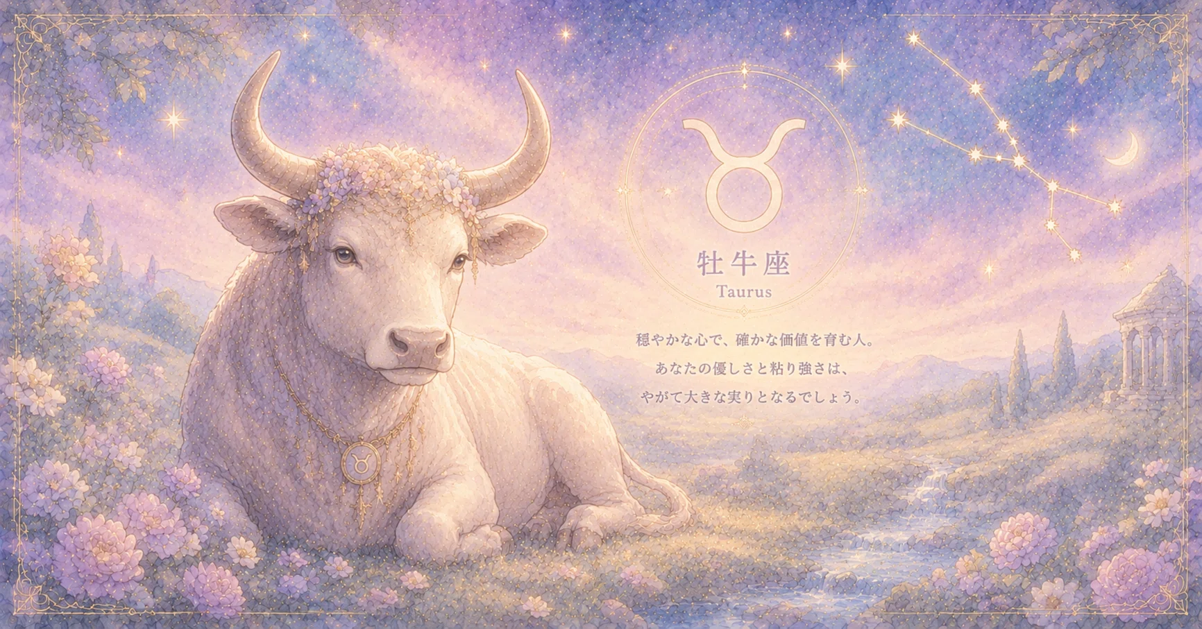 牡牛座の役割｜この世界に「安心」と「豊かさ」を根づかせる人｜さくら