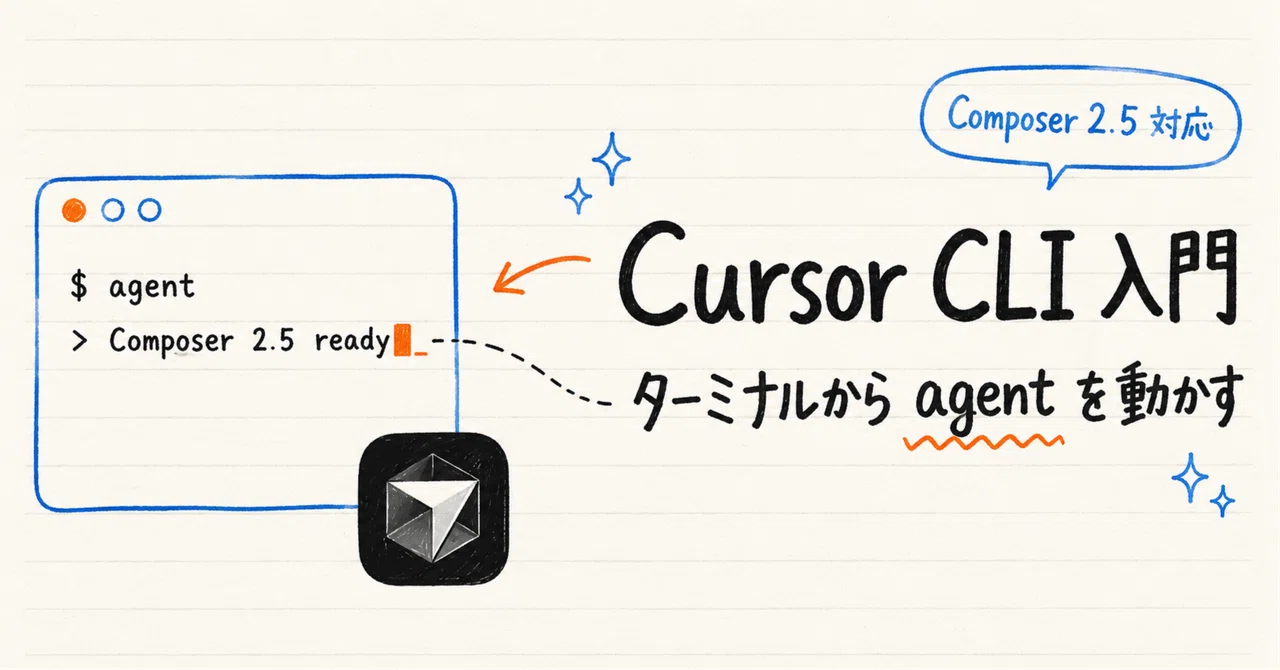 Cursor CLI 入門|agent で AI エージェントをターミナルから動かす|マイケル