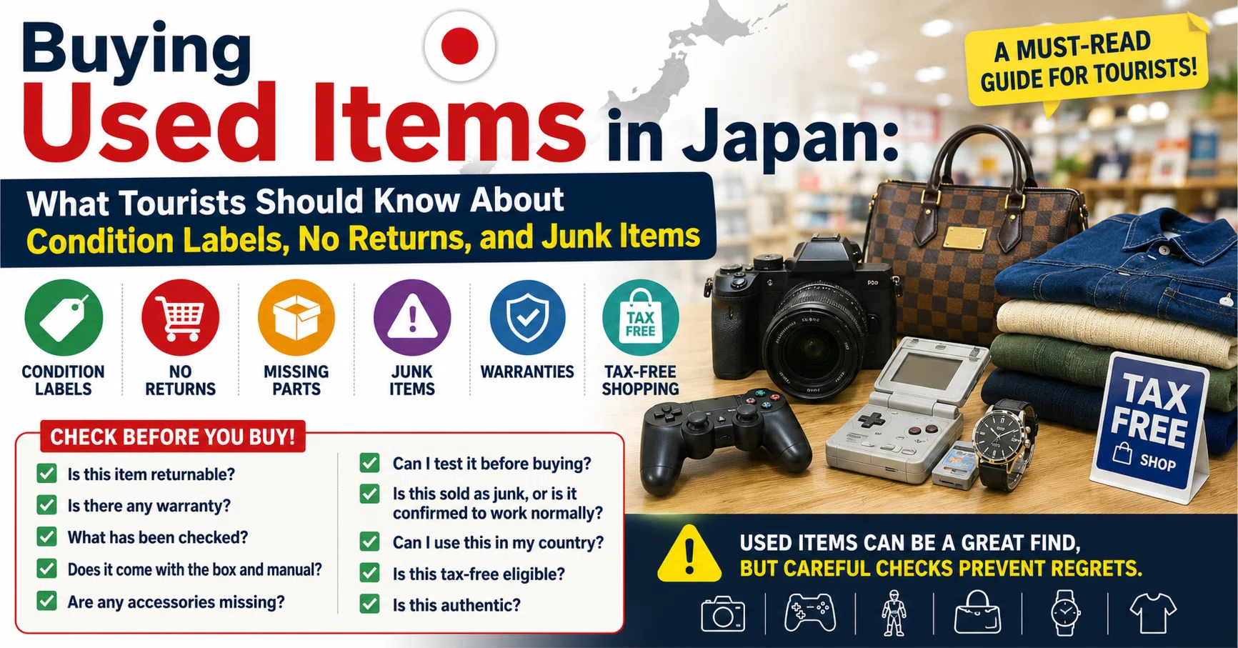 Buying Used Items in Japan: What Tourists Should Know About