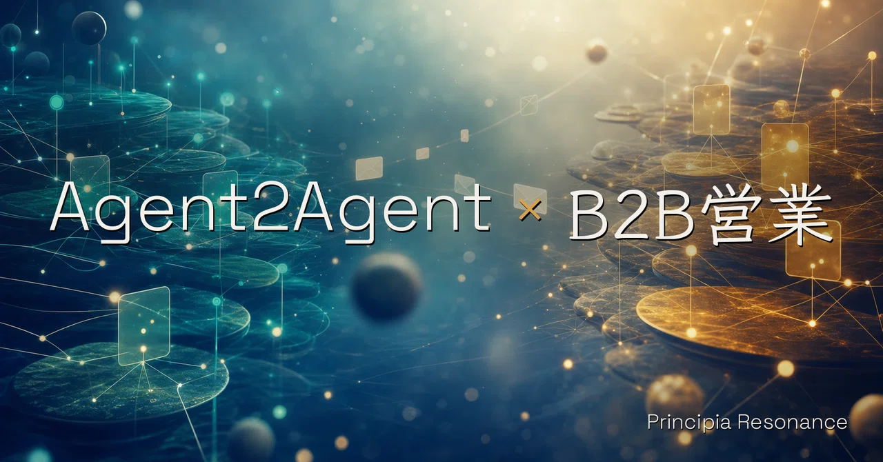 The 3 B2B Sales Structures Rewritten by Agent2Agent｜Naoki Itabashi