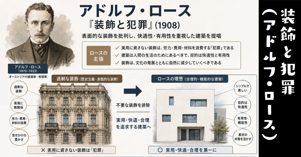 学科】装飾と犯罪（アドルフ・ロース）｜荘司 和樹（しょうじ かずき）