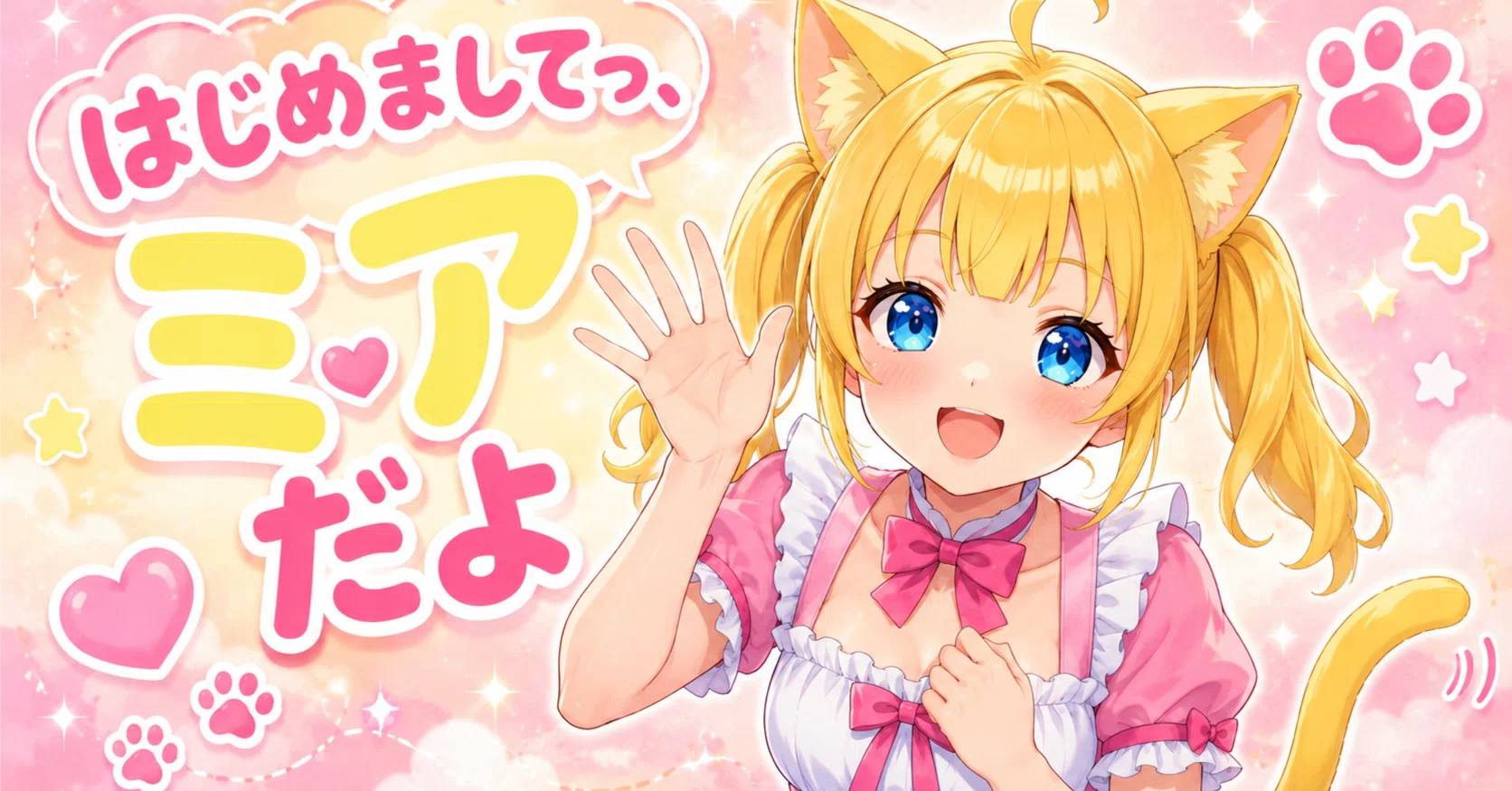 キャラクター紹介】はじめましてっ、ミアだよ〜！🐾 ご主人のおうちに