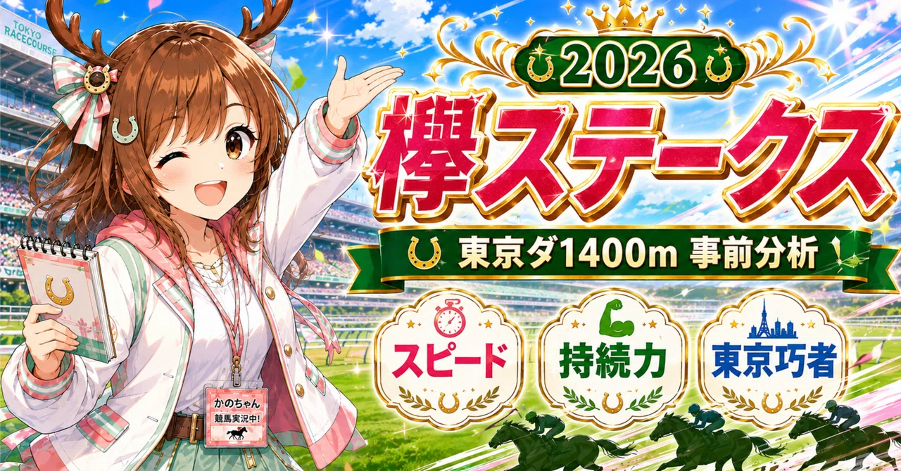 欅ステークス2026】かのちゃんの本気予想！東京ダ1400mは“速い流れを