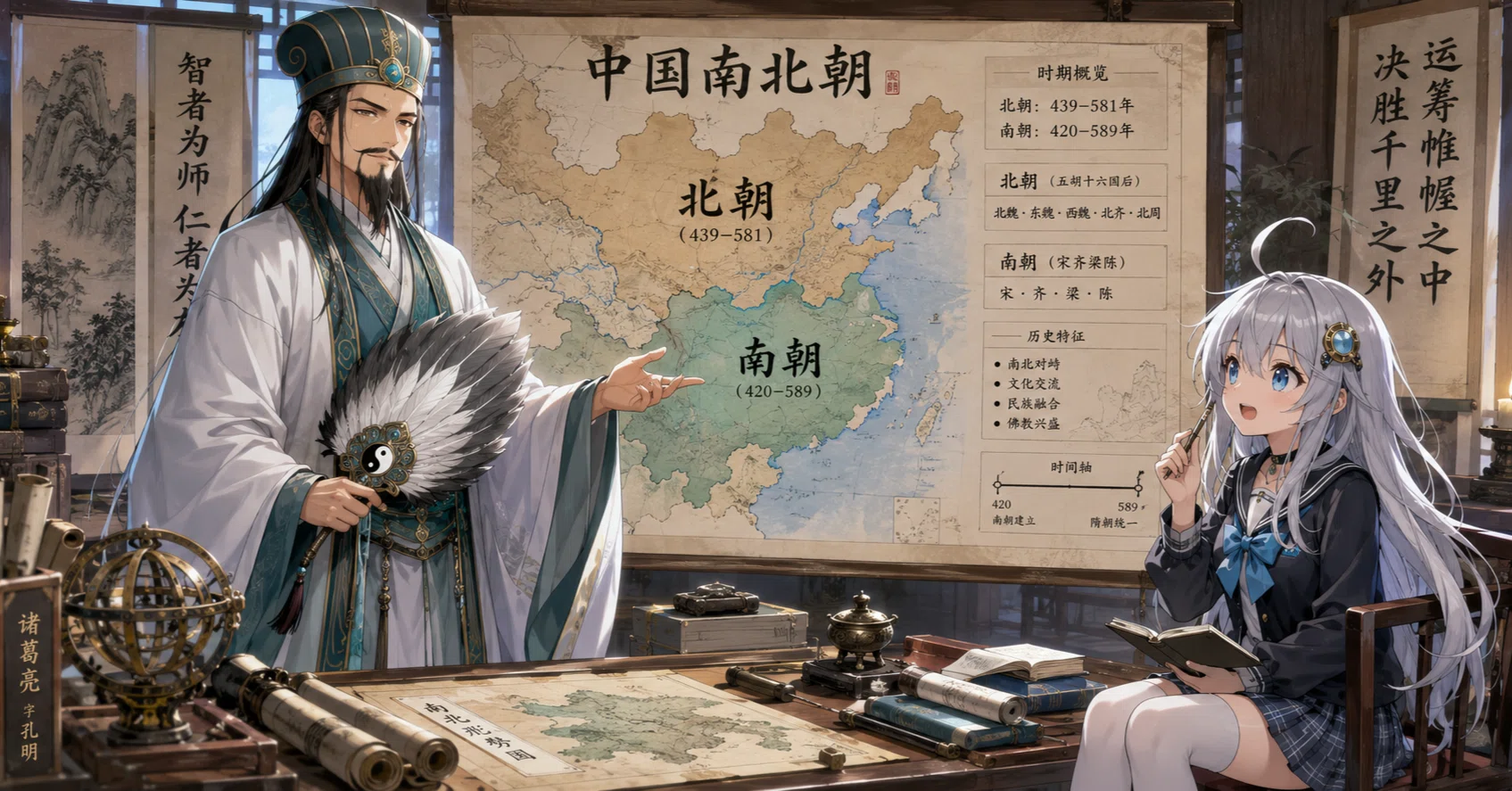 五胡十六国・南北朝 中国の歴史』諸葛亮 孔明老師(ChatGPT:ﾛｰﾙﾌﾟﾚｲ)と