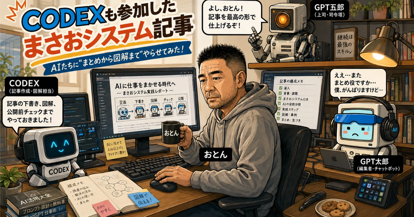 僕 CODEX、おとんに記事投稿をしろと言われたよ｜おとん