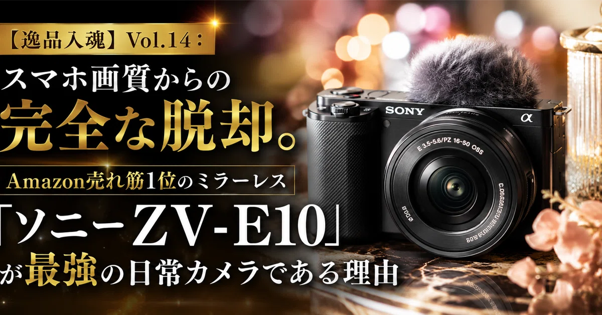 逸品入魂】Vol.14：スマホ画質からの完全な脱却。Amazon売れ筋1位の