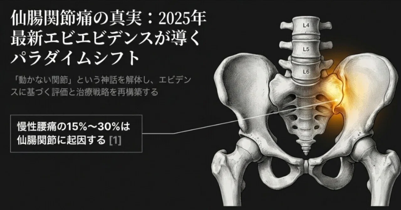 セラピスト必見】仙腸関節痛の真実：最新研究が解き明かす「動く