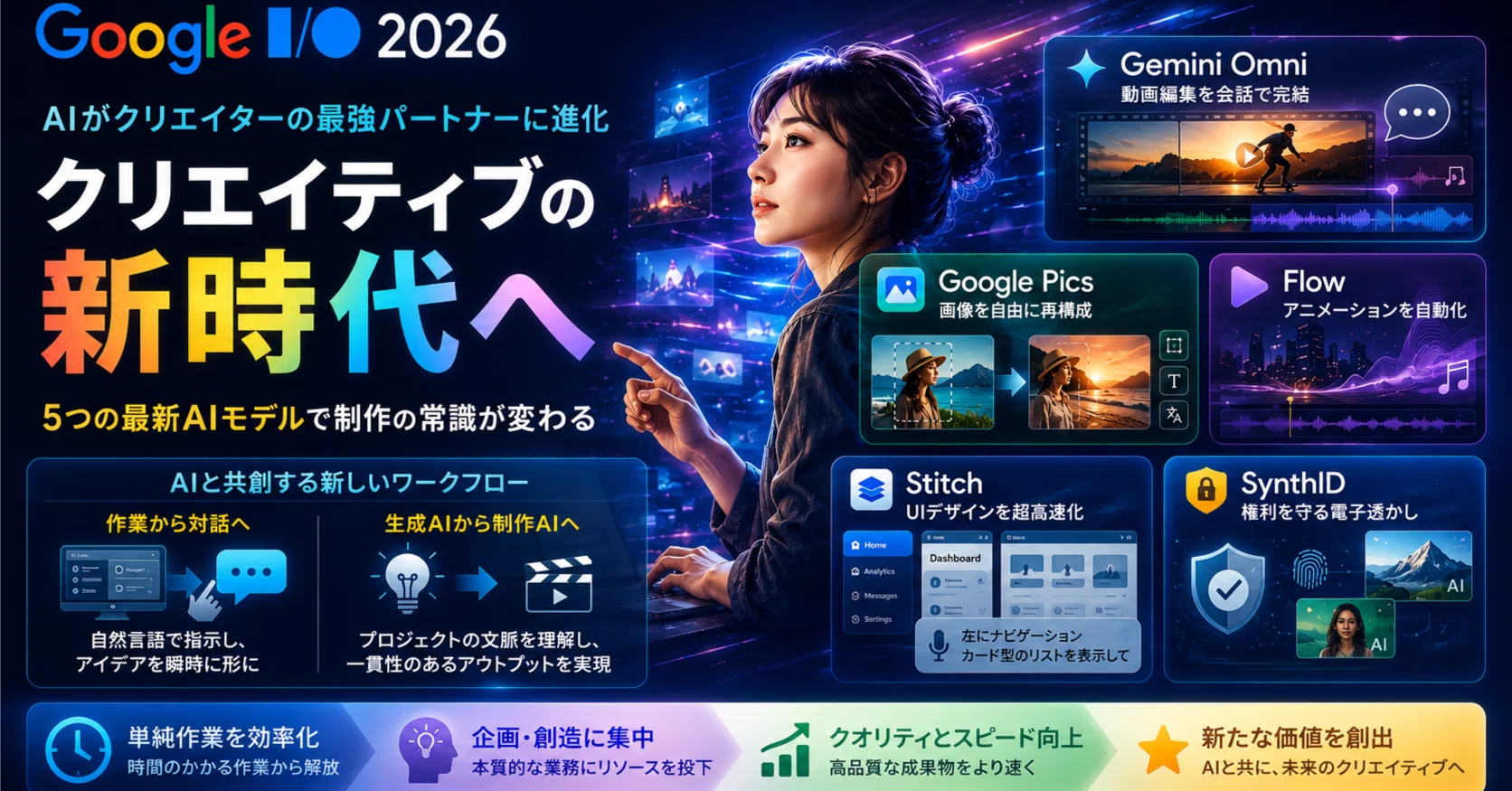 Google I/O 2026総まとめ クリエイター必見のAI新ツール5選と活用術｜Beta