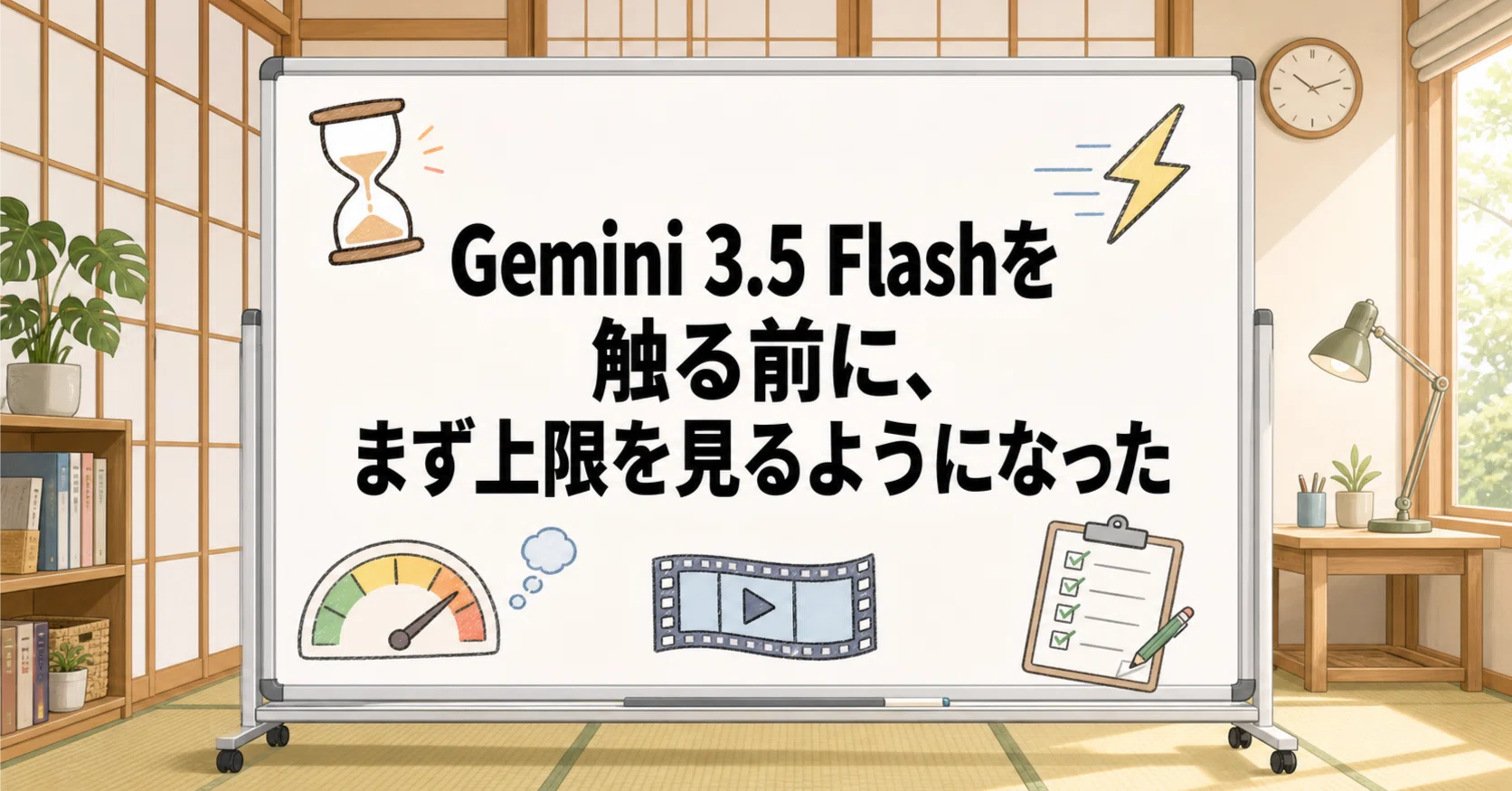 Gemini 3.5 Flashを触る前に、まず上限を見るようになった｜kmy