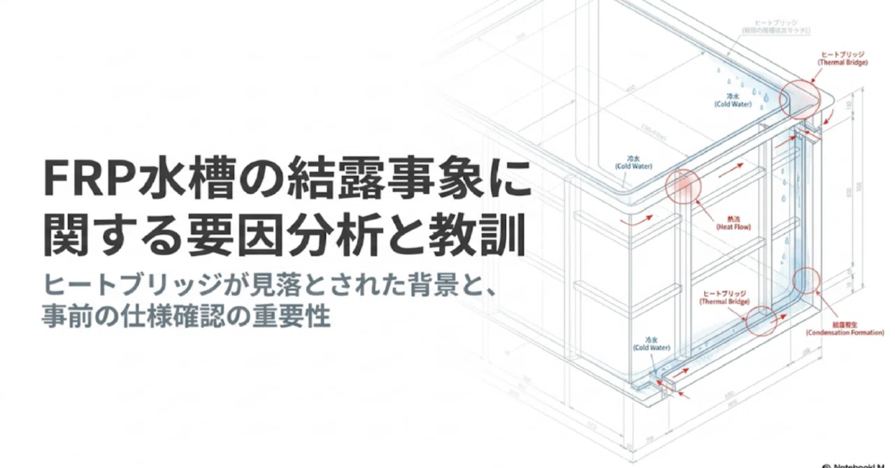 FRP水槽における結露事象の技術解説と再発防止レポート｜Hideki-yq