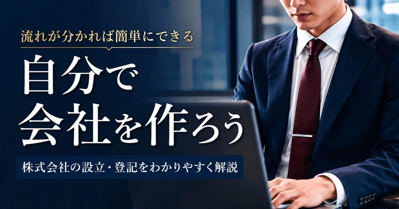登記】1人で会社を作る時の超わかりやすい流れ｜なんでもやらされてるCOO