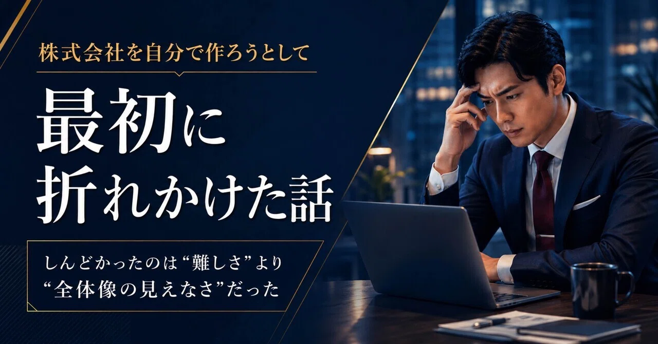 登記】株式会社を自分で作ろうとして、心が折れかけた｜なんでもやら