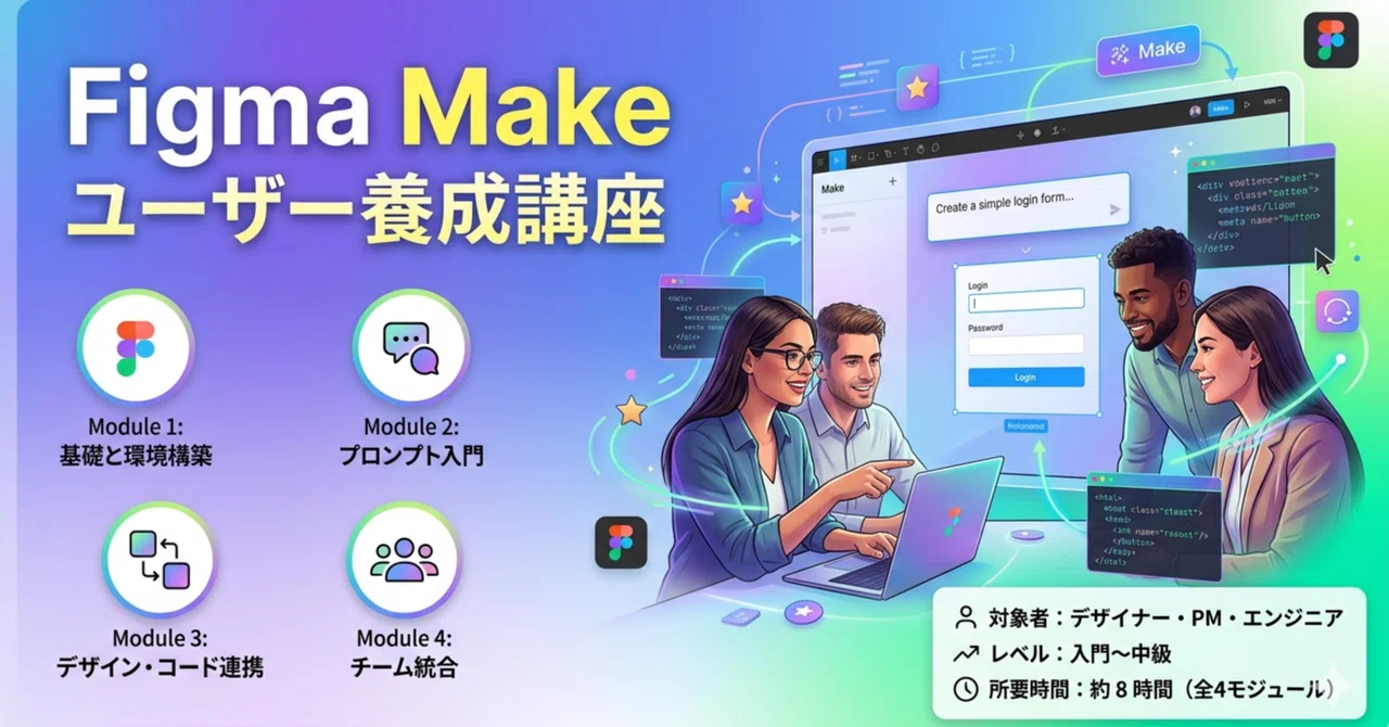 Figma Course Logo Figma Make User Training Course|platypus2000jp