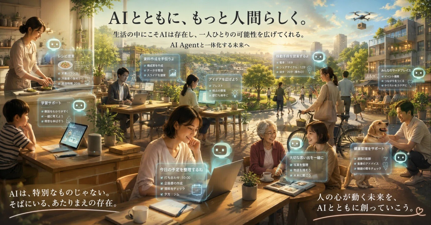 検索を検索を超えたAI利用が年齢や職種に関係のない新しい世界を切り