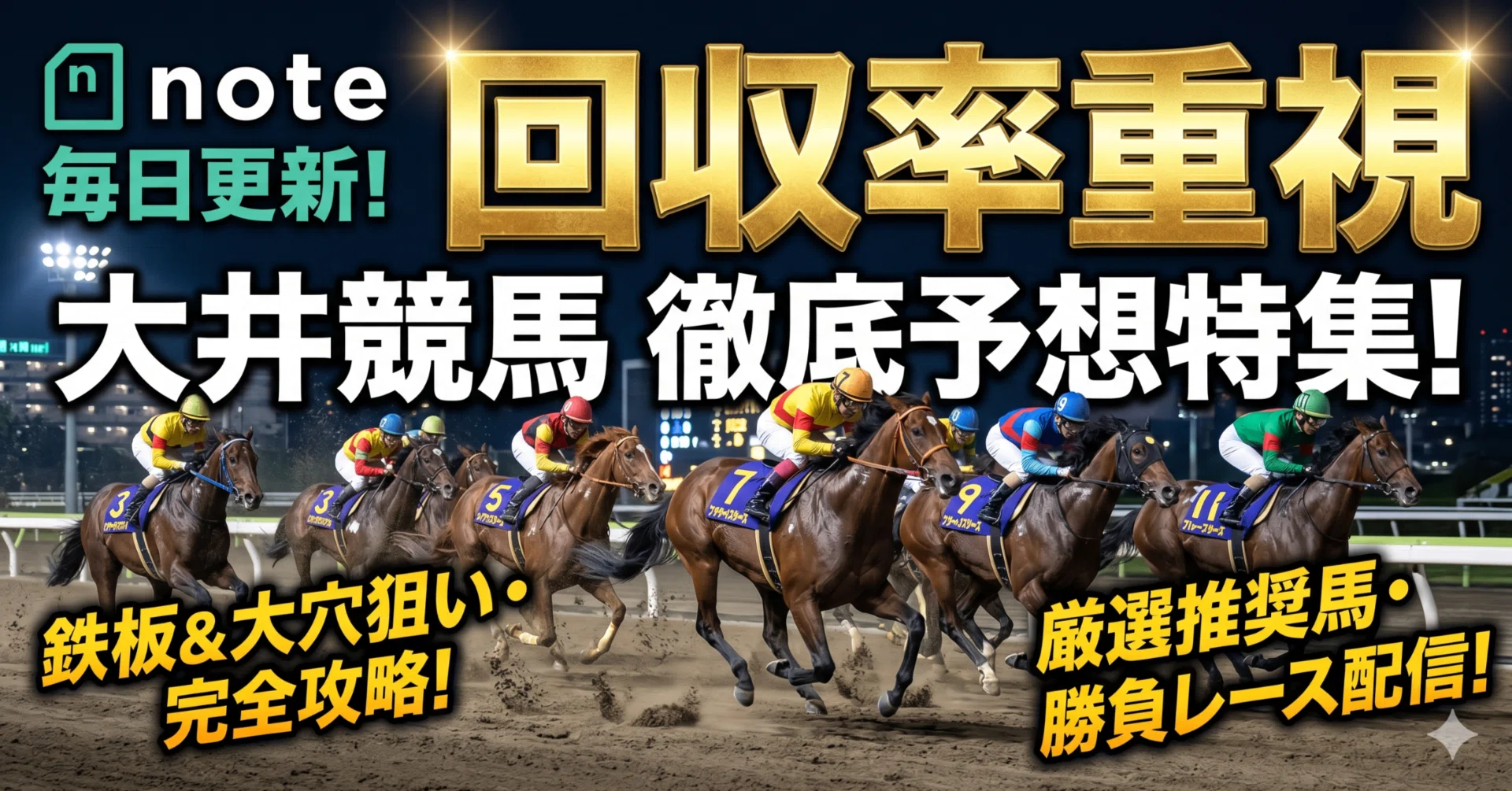 2026/5/22(金)【大井競馬・9R-12R】メインのサンスポ賞を高速中距離