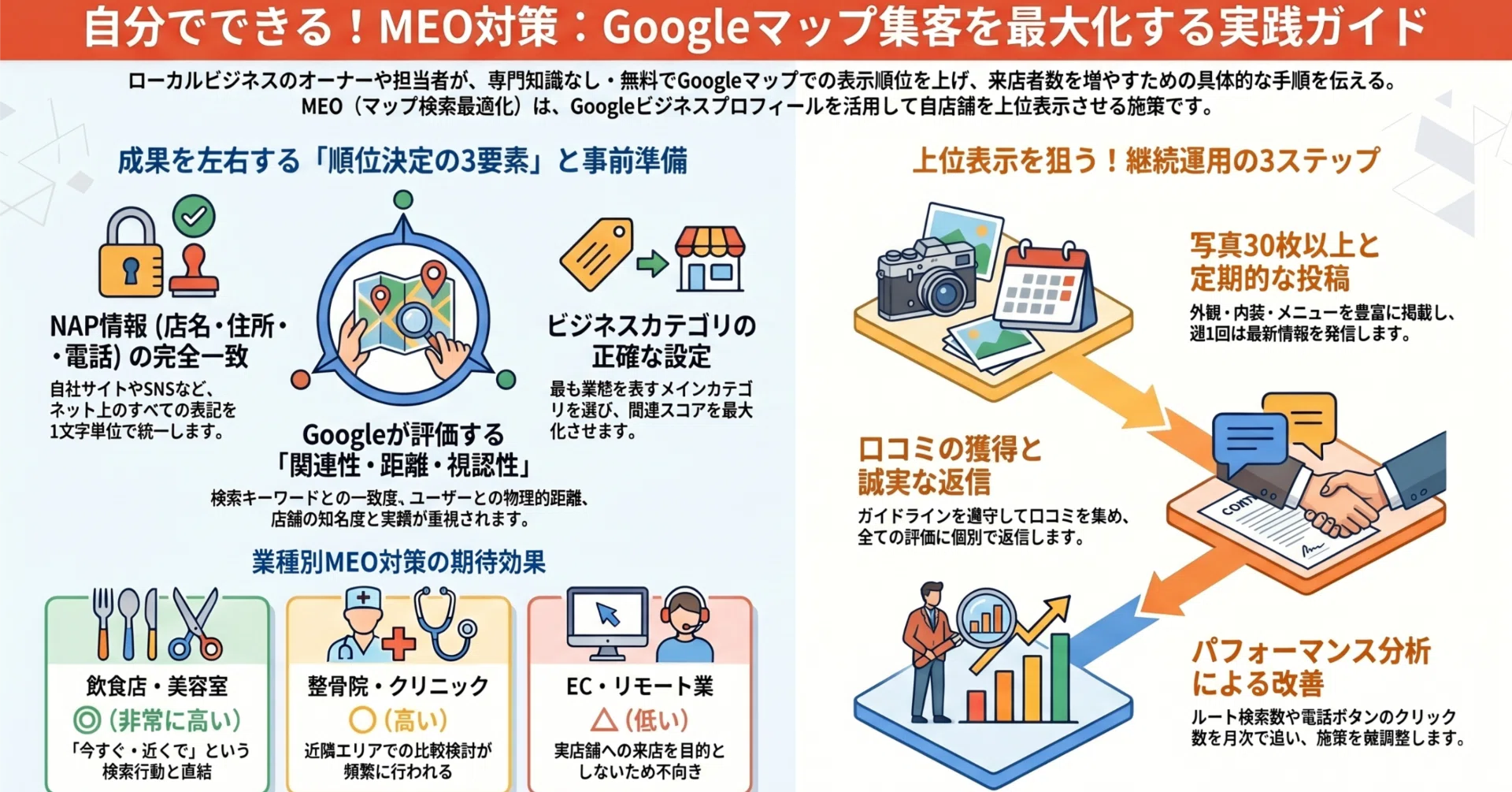 MEO対策を自分でやる方法｜手順・上位表示のコツと注意点を解説｜未来 