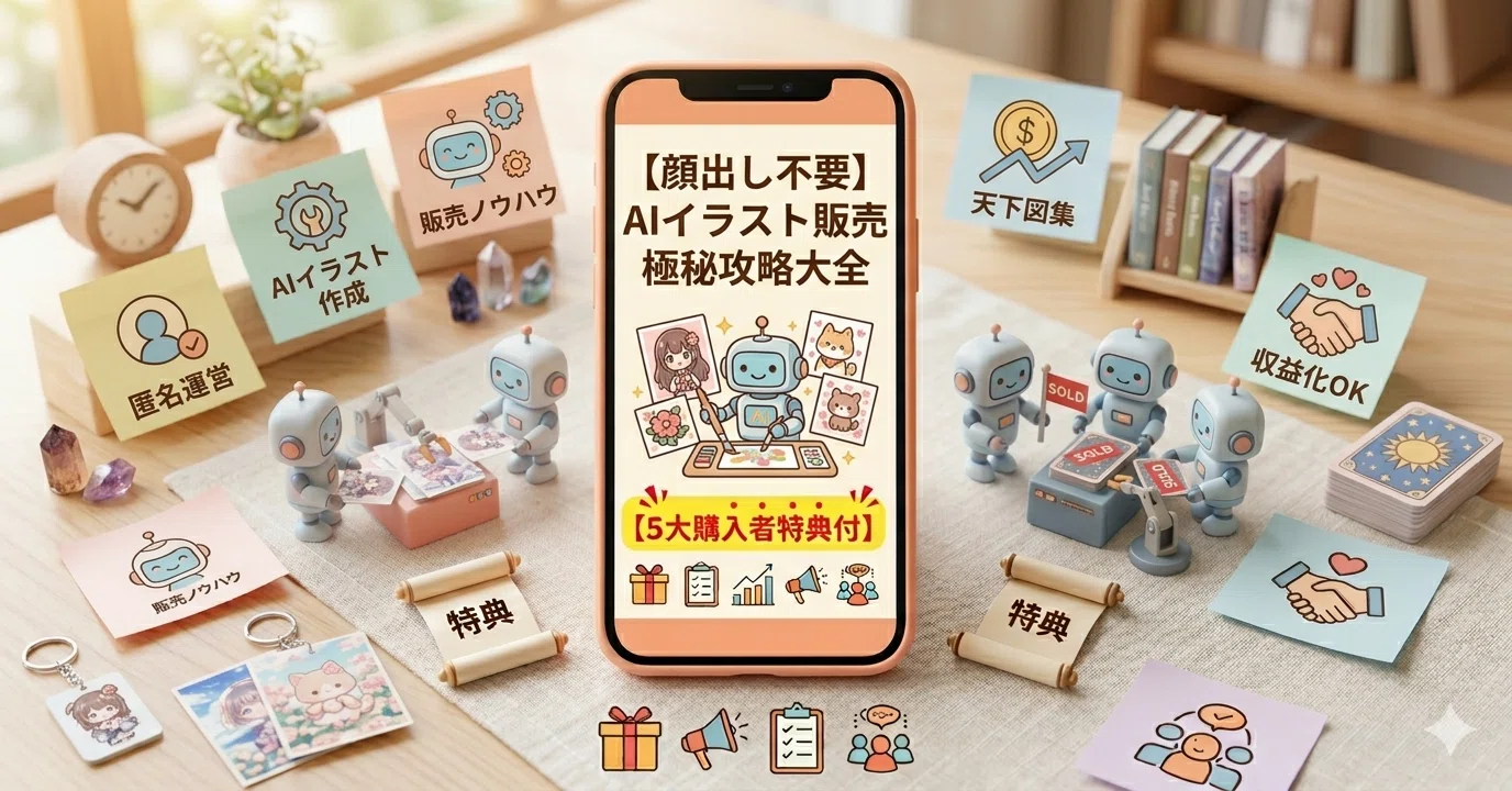 顔出し不要】AIイラスト販売極秘攻略大全｜seiさん