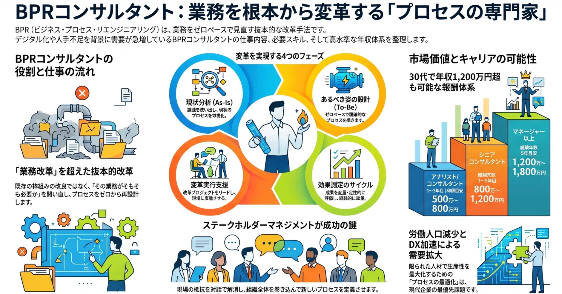 BPRコンサルタントとは？仕事内容・年収・スキルを徹底解説｜未来共創 