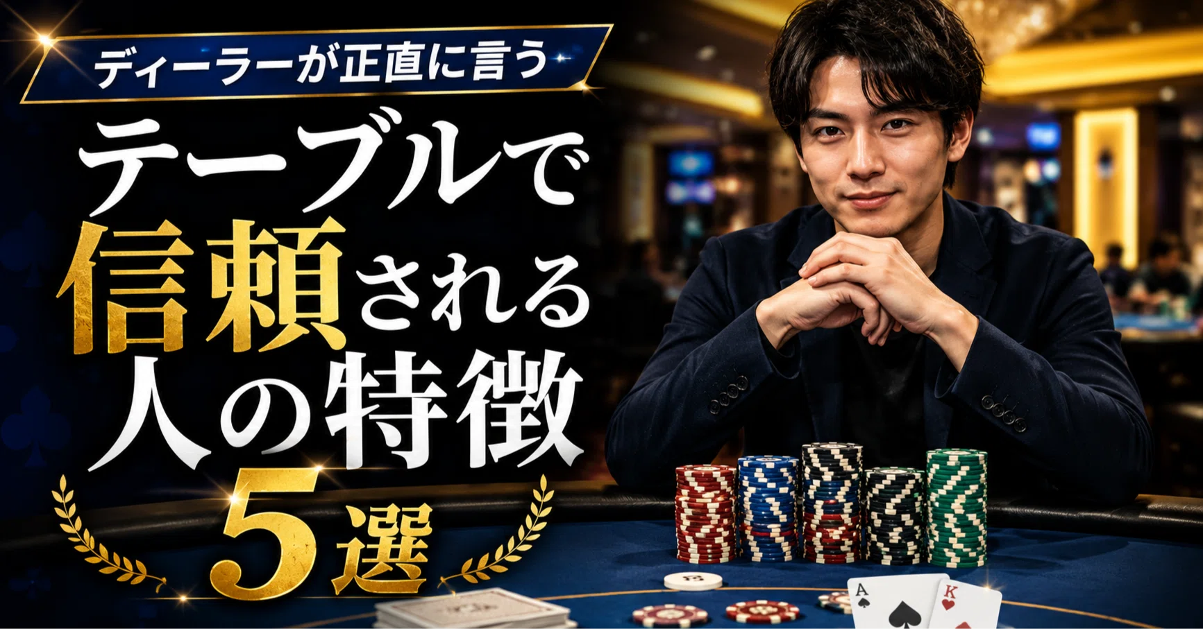 ディーラーが正直に言う。テーブルで信頼される人の特徴5選｜3e4
