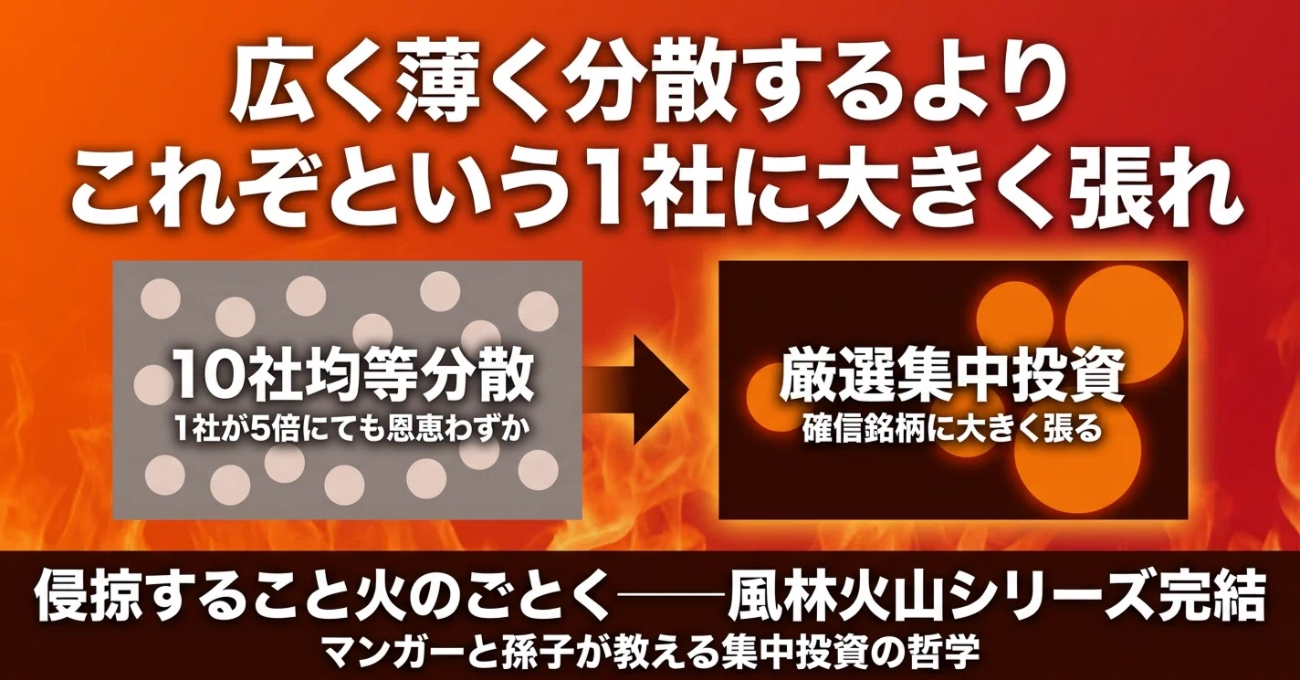 広く薄く分散するより、これぞという1社に大きく張れ——マンガーと孫子