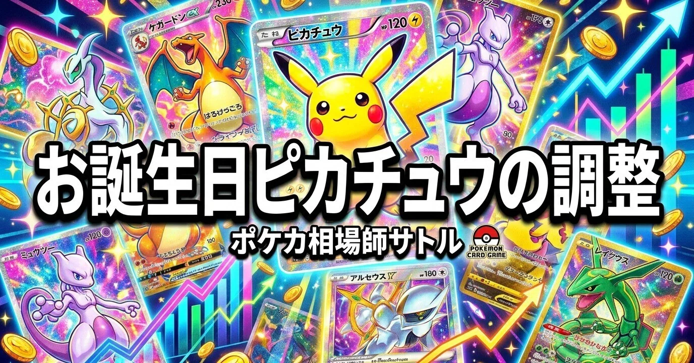 ポケカ｜お誕生日ピカチュウ25th、7万→6万に調整｜オレが“今こそ