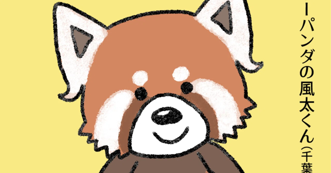 今日の似顔絵。レッサーパンダの風太君はお元気ですよ｜あべかよこ