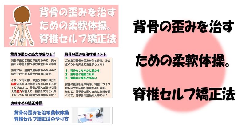 背骨の歪みを治すための柔軟体操 脊椎セルフ矯正法のやり方 Revisionginza Note