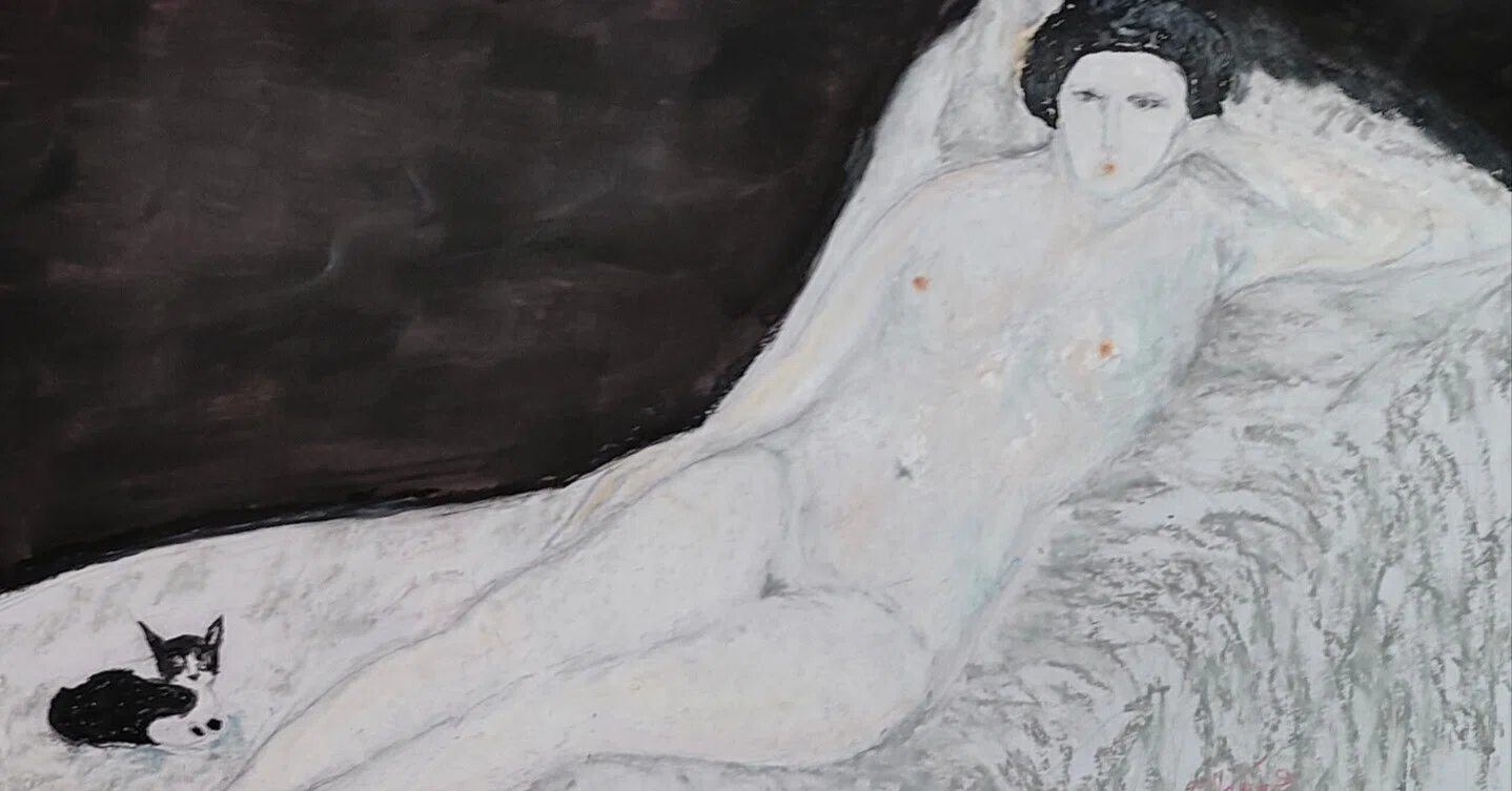 絵画ミニミニミステリー 第163回「藤田嗣治『横たわる裸婦と猫