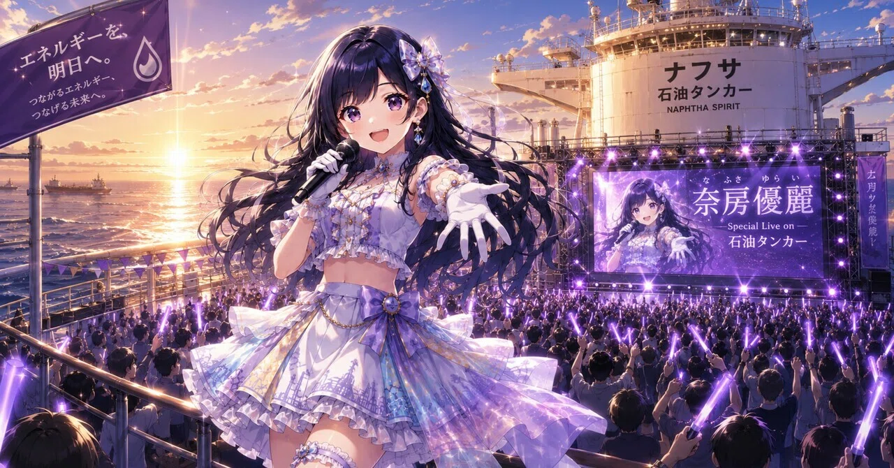 「ナフサ由来」を擬人化した石油化学系アイドル「奈房優麗(なふさゆらい)を爆誕させてみました!|アルニム