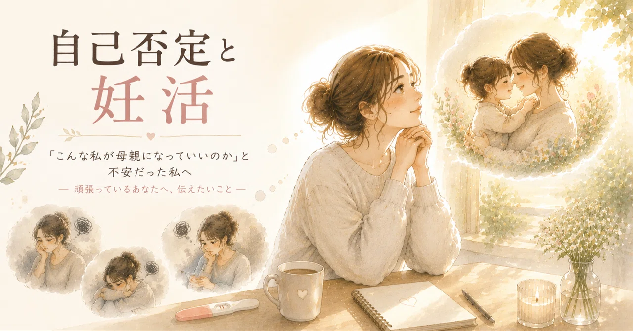 自己否定と妊活｜「こんな私が母親になっていいのか」と不安だった私へ｜SANACO（さなこ）｜心と体を整える看護師・セルフケアコーチ
