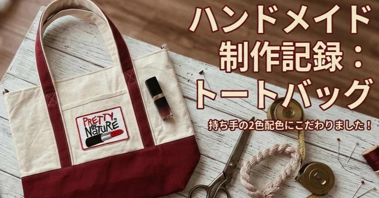 ハンドメイド記録】大人カジュアルを格上げ✨配色にこだわった 