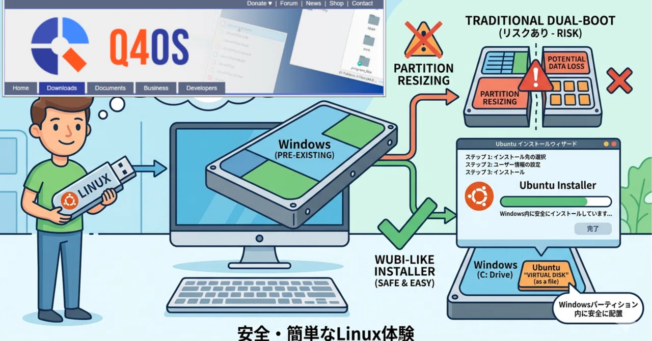 The 'Q4OS' installer is a fantastic, safe installer that does not ...