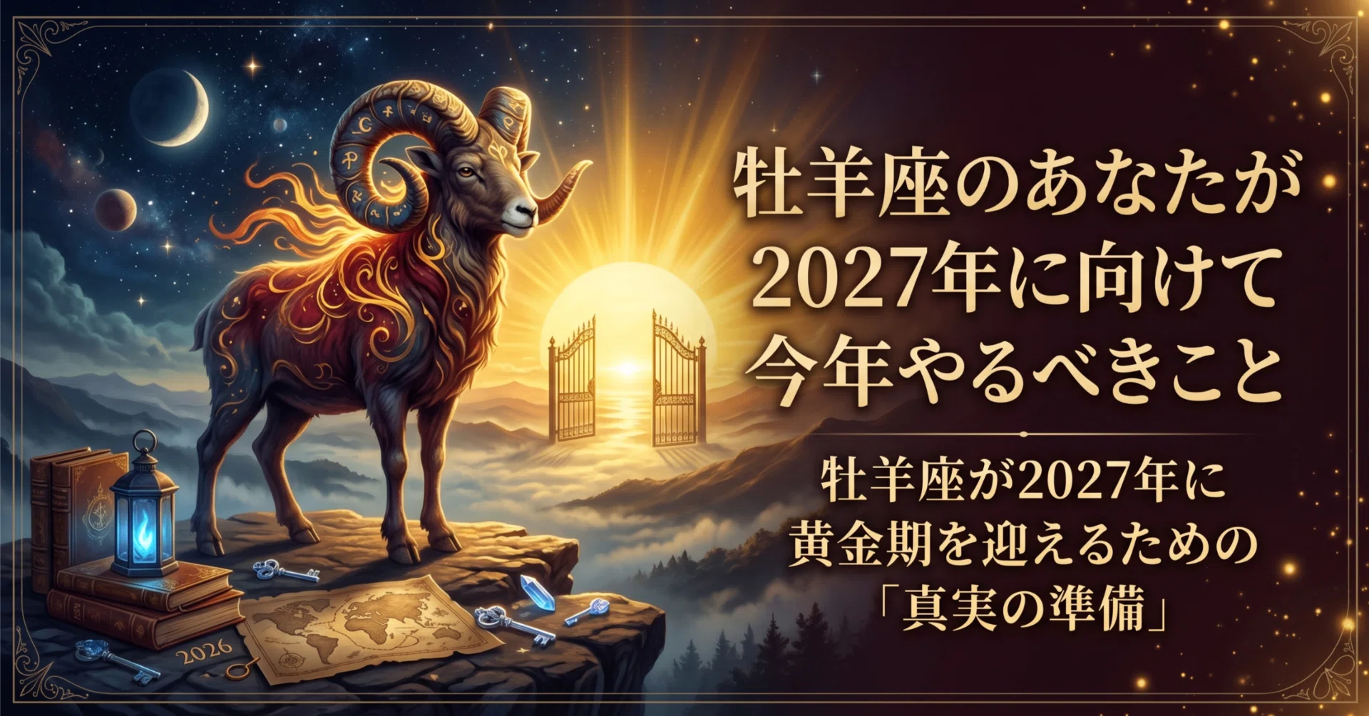 牡羊座のあなたが2027年に向けて今年やるべきこと】牡羊座が2027年に 