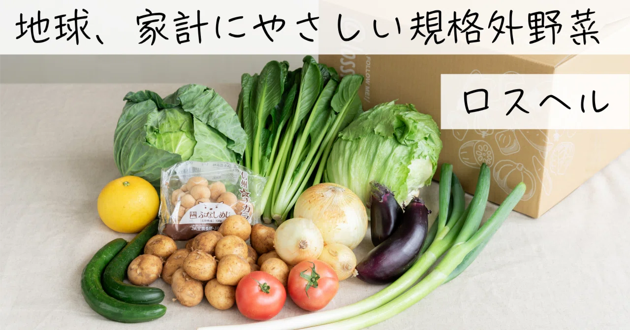 サブスク徹底解説】「ロスヘル」の評判は？ “規格外野菜”が最大30%オフ