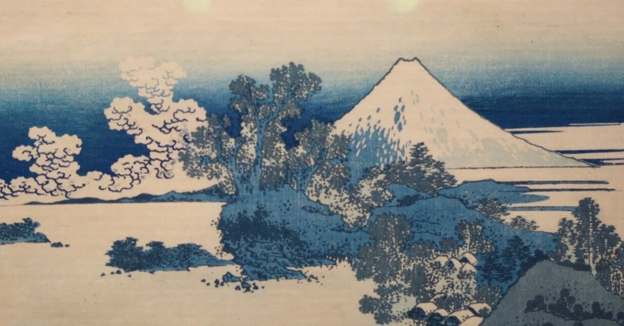 国立西洋美術館：葛飾北斎「冨嶽三十六景」（2）「前北斎為一笔」｜○